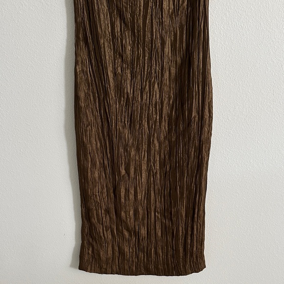 Massimo Dutti Sleeveless Halter Neck MIDI Dress - Picture 3 of 10